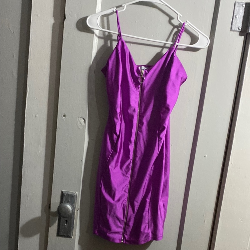 Iris Mini Dress in Vibrant Purple